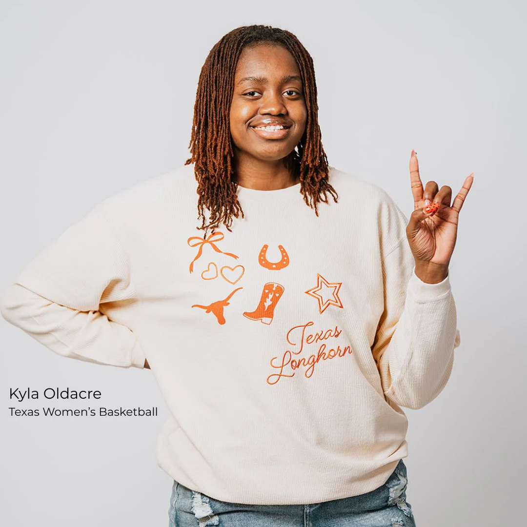 Chicka D Texas Longhorns Western Icons Ribbed Crew - Image 3