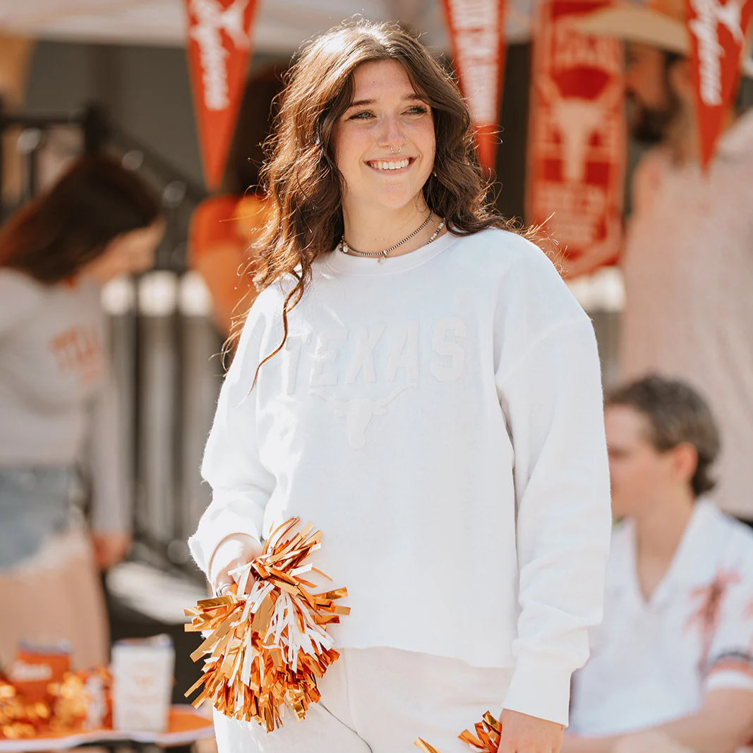 Texas Longhorns Reverse Fleece Crew - Image 3